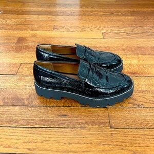 Franco Sarto Black Loafers - Platform 2022